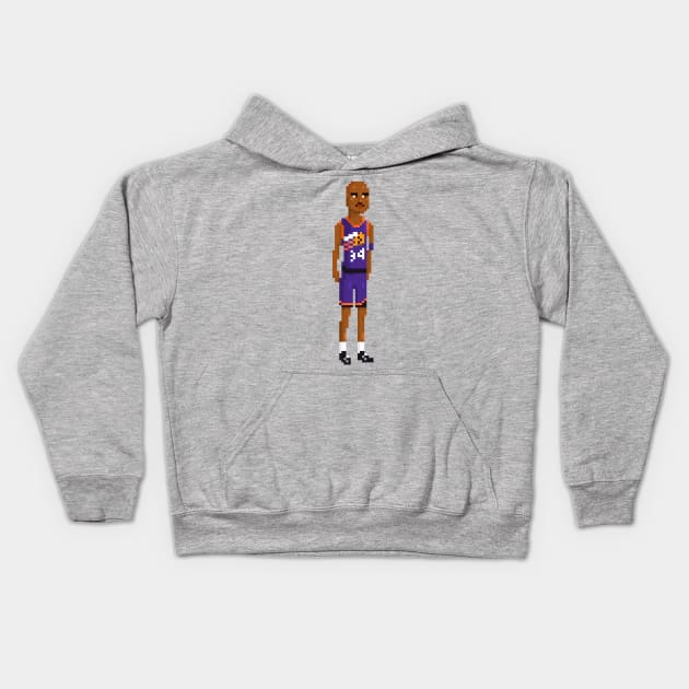 Charles Barkley Kids Hoodie by PixelFaces